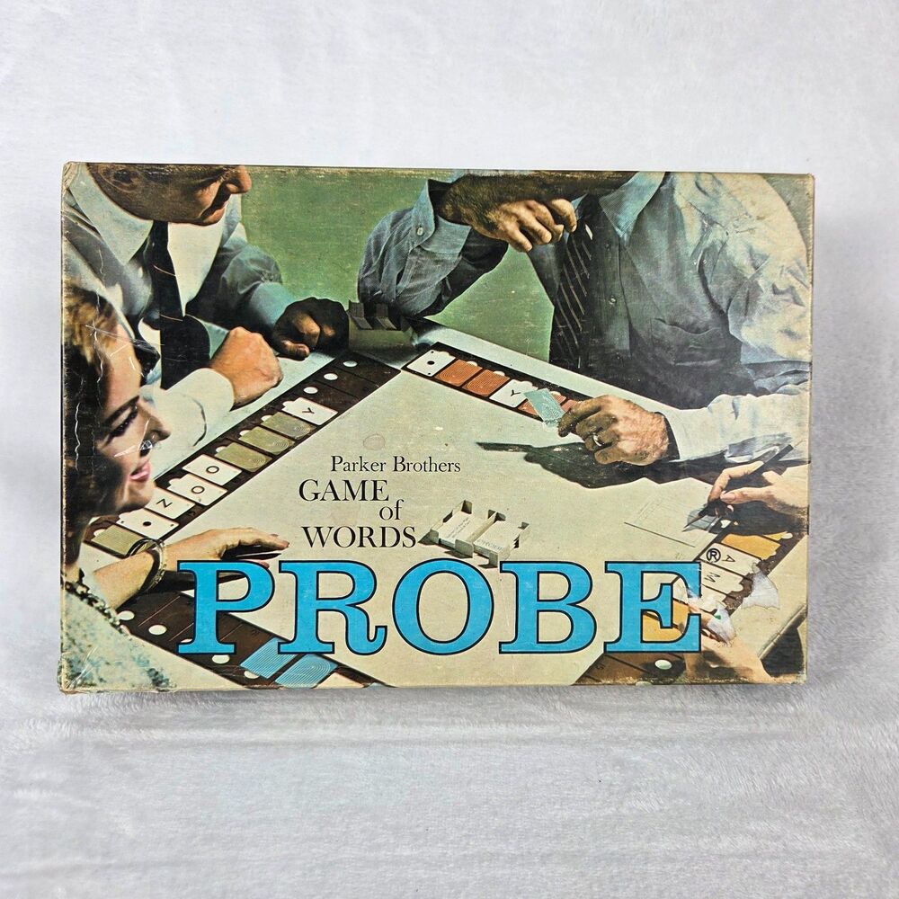 Vintage 1964 Parker Brothers Probe Word Game Complete No Instructions